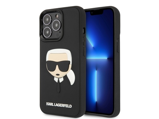 [H6466] Coque Karl Lagerfeld 3D Rubber Karl's Head pour iPhone 14 Pro