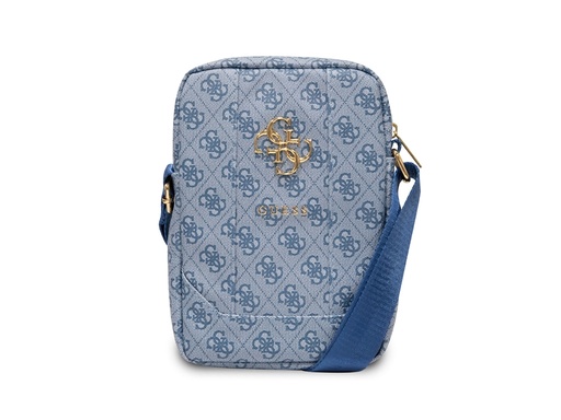[H6188] Sacoche bandoulière 8'' Guess - Modèle 4G - Bleue
