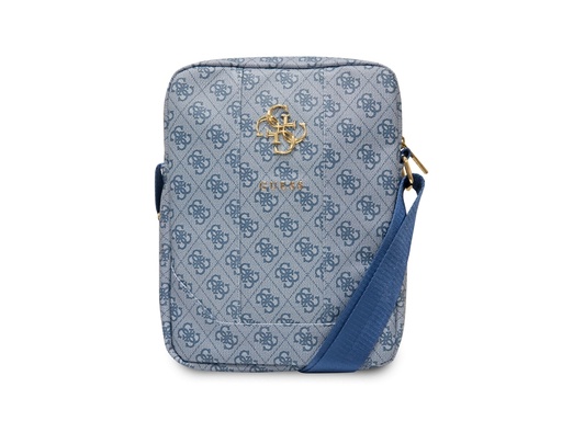[H6195] Sacoche bandoulière 10'' Guess - Modèle 4G - Bleue