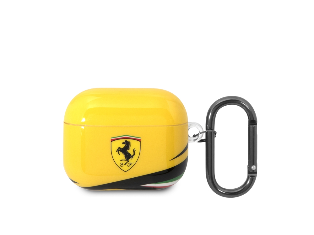 Protection FERRARI pour Airpods 3 - Jaune