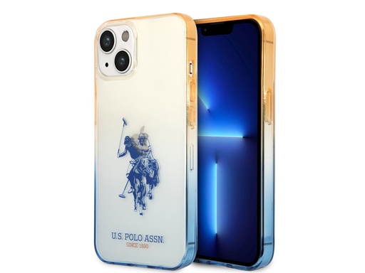 [H3312] Coque U.S Polo ASSN. Double Horse pour iPhone 14 Plus - Marine