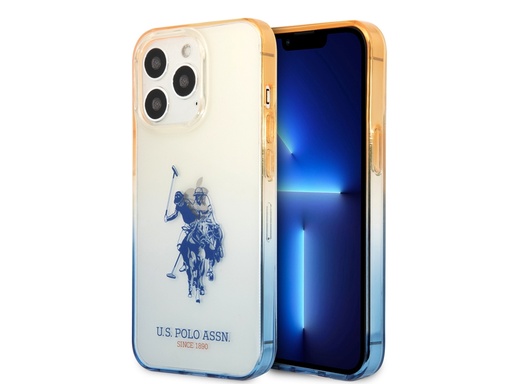[H3336] Coque U.S Polo ASSN. Double Horse pour iPhone 14 Pro Max - Marine