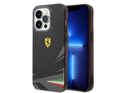 [H3474] Coque FERRARI Italia pour iPhone 14 Pro Max - Noire