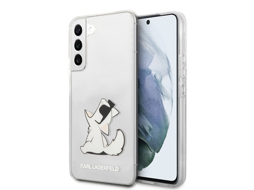 [H5753] Coque Karl Lagerfeld Choupette Eat pour Samsung Galaxy S22+ - Transparente