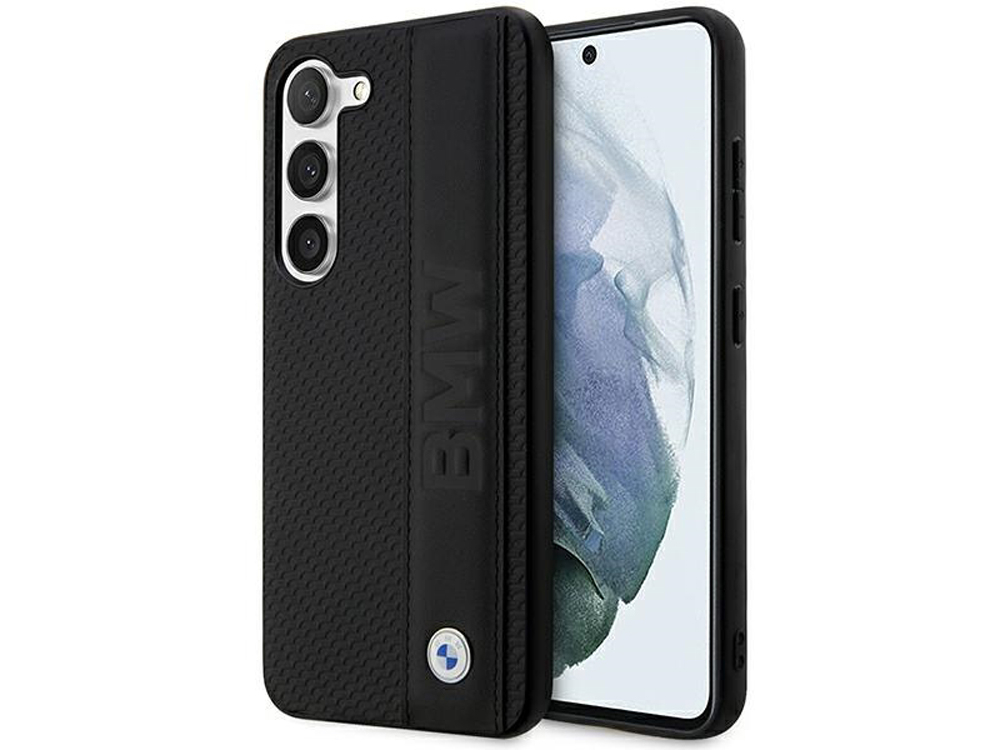 Coque BMW en cuir véritable pour Samsung Galaxy S23+
