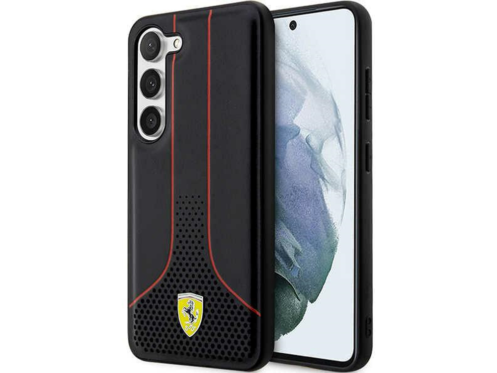 Coque FERRARI en cuir synthétique pour Samsung Galaxy S23