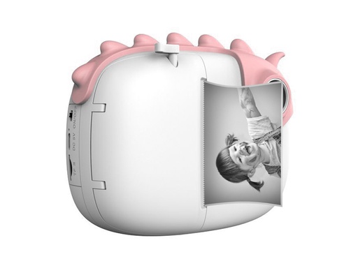 [TK027] Appareil photo Wifi numérique enfant avec impression instantanée - Modèle Dragon - Rose