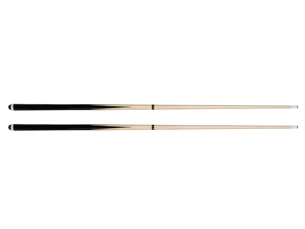 Set de 2 queues de billard en ramin 122cm