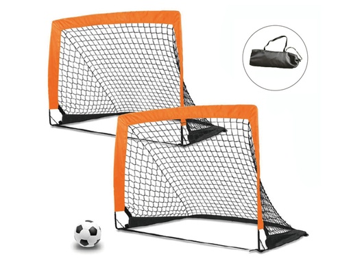 [B175] Set de 2 cages de foot 120x90cm - Modèle Challenge