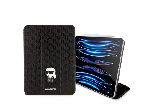 [H19126] Etui Karl Lagerfeld Saffiano Folio Ikonik Karl NFT pour iPad Pro 11 pouces 2022