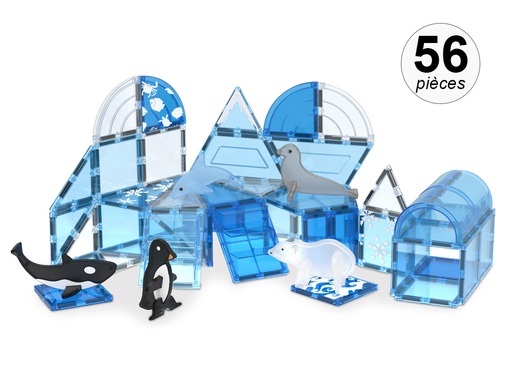 [TK309] Jeu de construction magnétique - 56 pcs - Modèle Banquise
