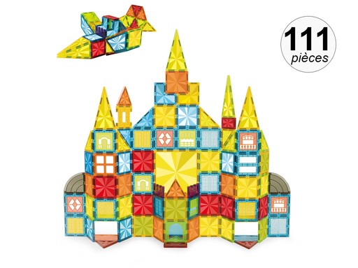 [TK313] Jeu de construction magnétique - 111 pcs - Modèle Imagine XL