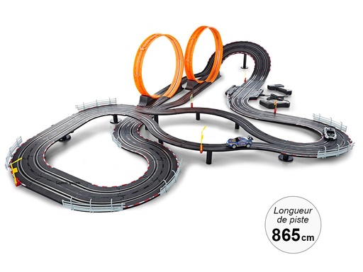 [TK332] Circuit de course 865cm double looping - Modèle Expert