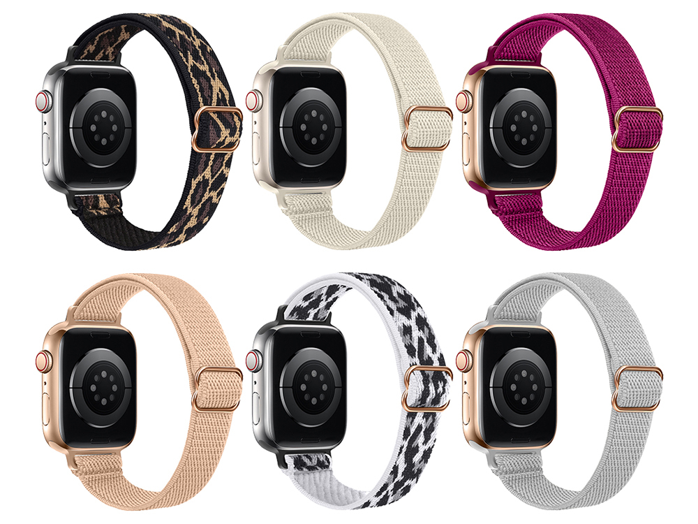 Pack de 6 bracelets en nylon pour Apple Watch 38/40/41mm - Gamme Revolt #01