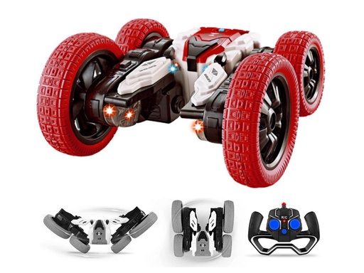 [TK359] Véhicule télécommandé 4x4 2.4Ghz rotatif 360°- Rouge
