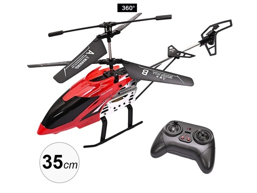 [TK361] Hélicoptère télécommandé avec gyro 3.5CH 35cm - Modèle Falcon - Rouge