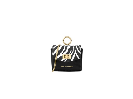 [22ID0589] Mini sac IDEAL OF SWEDEN pour AirPods - Modèle Ava - Zebra Eclipse