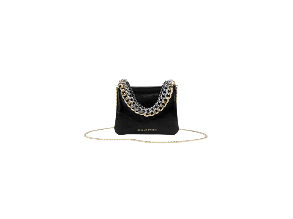 Mini sac IDEAL OF SWEDEN pour AirPods - Modèle Edge - Pure Black