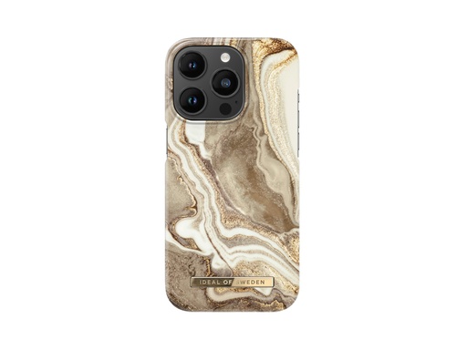[ID5856] Coque IDEAL OF SWEDEN pour iPhone 14 Pro - Modèle Golden Sand Marble