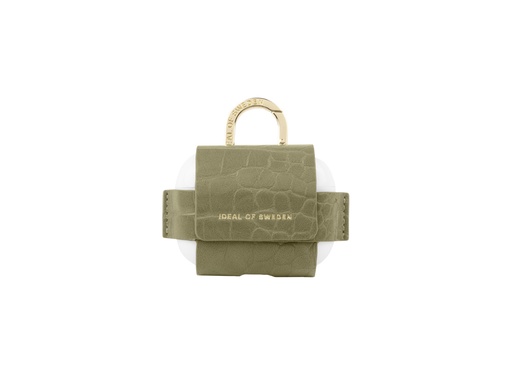 [ID8684] Mini sac IDEAL OF SWEDEN pour AirPods Pro 1 et 2 - Modèle Flo - Sage Croco