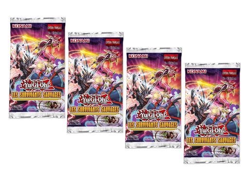 [W1036X4] Yu-Gi-Oh! - 4 Boosters - Les Survivants Sauvages