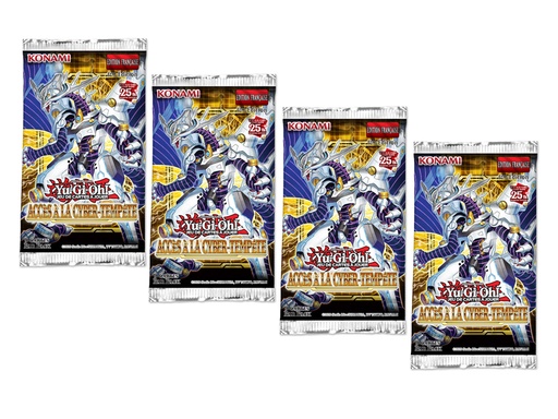 [W0718X4] Yu-Gi-Oh! - 4 Boosters - Accès à la Cyber-Tempête