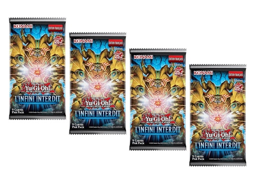 [W5551X4] Yu-Gi-Oh! - 4 Boosters - L'Infini Interdit