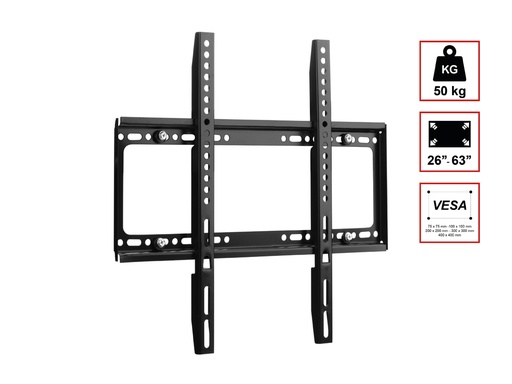 [Y084] Support TV mural fixe Bolaris pour TV  de 26 à 63 pouces