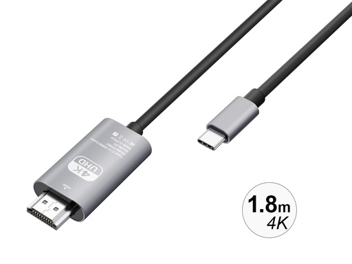[Y091] Câble HDMI 4K 60 Hz vers Type-C Bolaris - Longueur 1,8 m