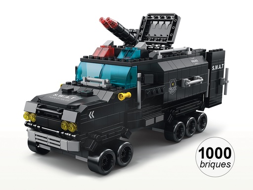 [TK431] Jeu de construction 6 en 1 - Thème Police - 1000 briques