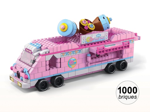 [TK434] Jeu de construction 6 en 1 - Thème Marchand de Glaces - 1000 briques