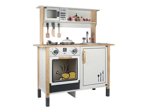 [TK452] Cuisine en bois avec accessoires